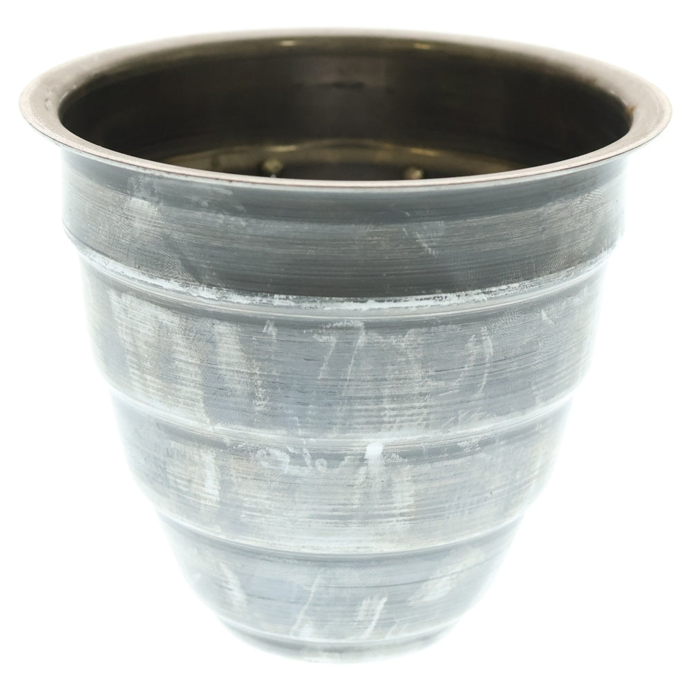 m&m(エムアンドエム) ×MASSES POT TYPE 1 - Chrysails STEEL / SMALL マシス クリサリス 鉄鉢 ポット シルバー