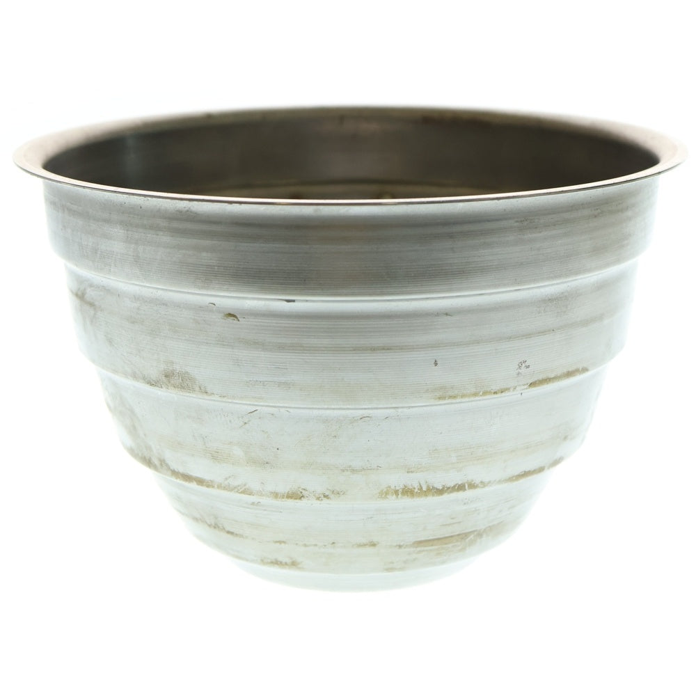 m&m(エムアンドエム) ×MASSES POT TYPE 4 - TERMIT STEEL / LARGE マシス ターミット 鉄鉢 ポット シルバー