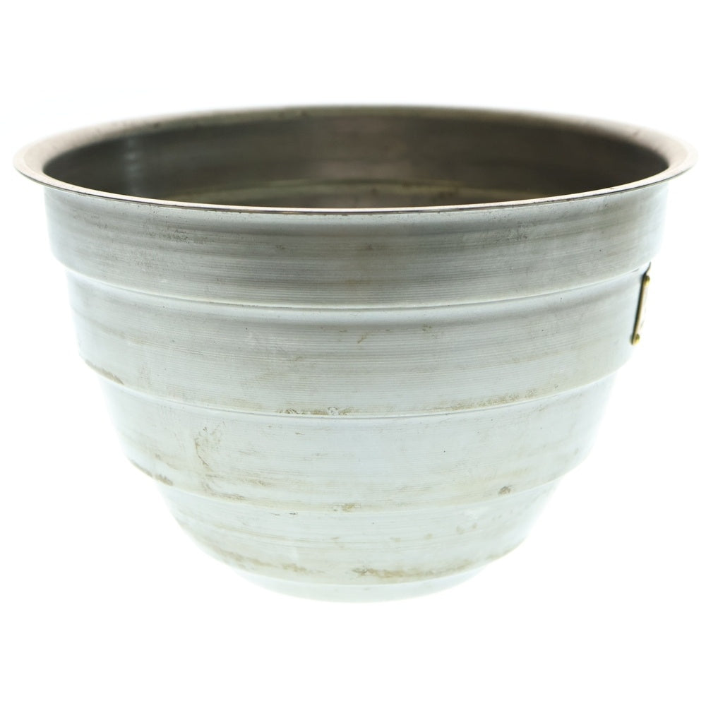 m&m(エムアンドエム) ×MASSES POT TYPE 4 - TERMIT STEEL / LARGE マシス ターミット 鉄鉢 ポット シルバー