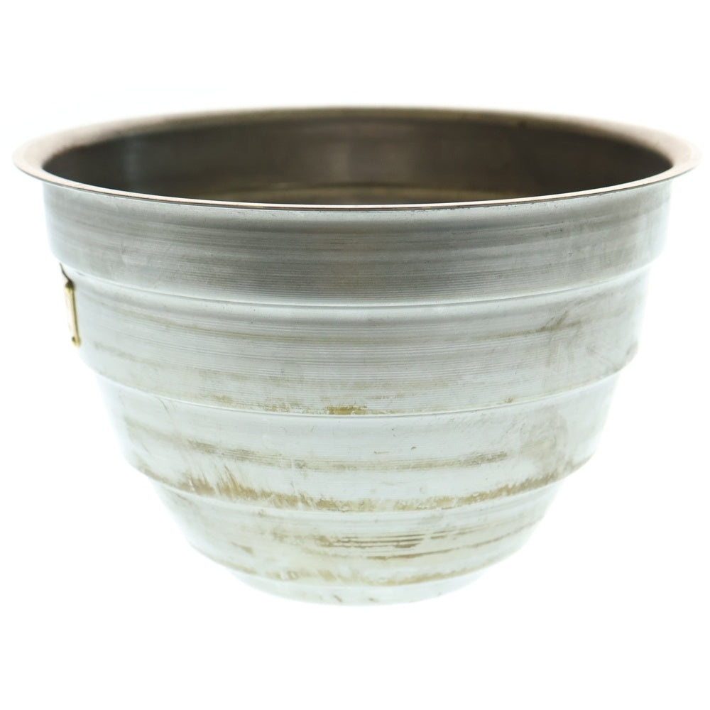 m&m(エムアンドエム) ×MASSES POT TYPE 4 - TERMIT STEEL / LARGE マシス ターミット 鉄鉢 ポット シルバー