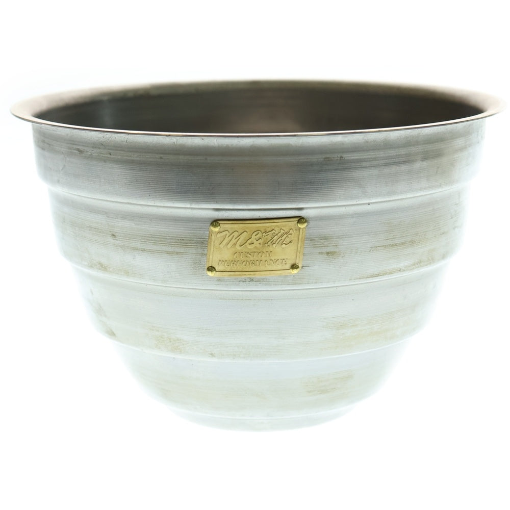 m&m(エムアンドエム) ×MASSES POT TYPE 4 - TERMIT STEEL / LARGE マシス ターミット 鉄鉢 ポット シルバー