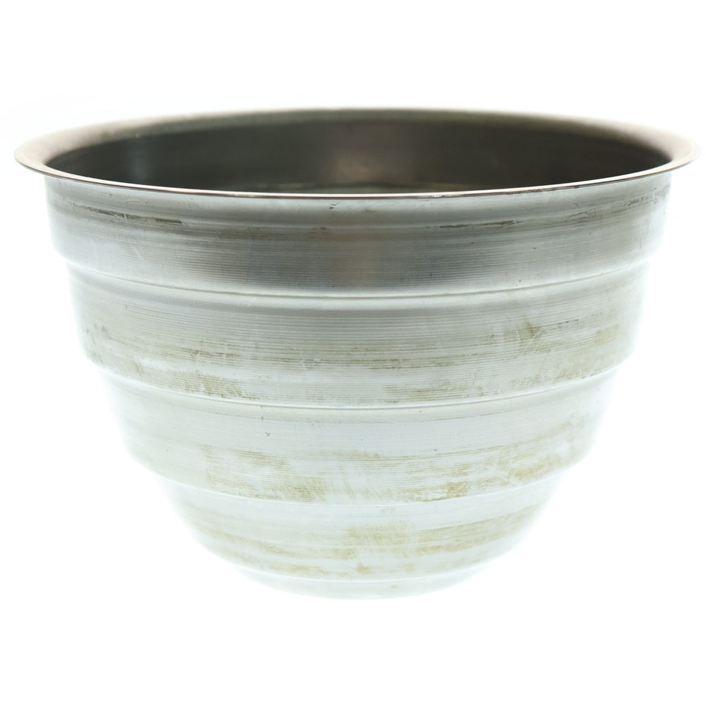 m&m(エムアンドエム) ×MASSES POT TYPE 4 - TERMIT STEEL / LARGE マシス ターミット 鉄鉢 ポット シルバー