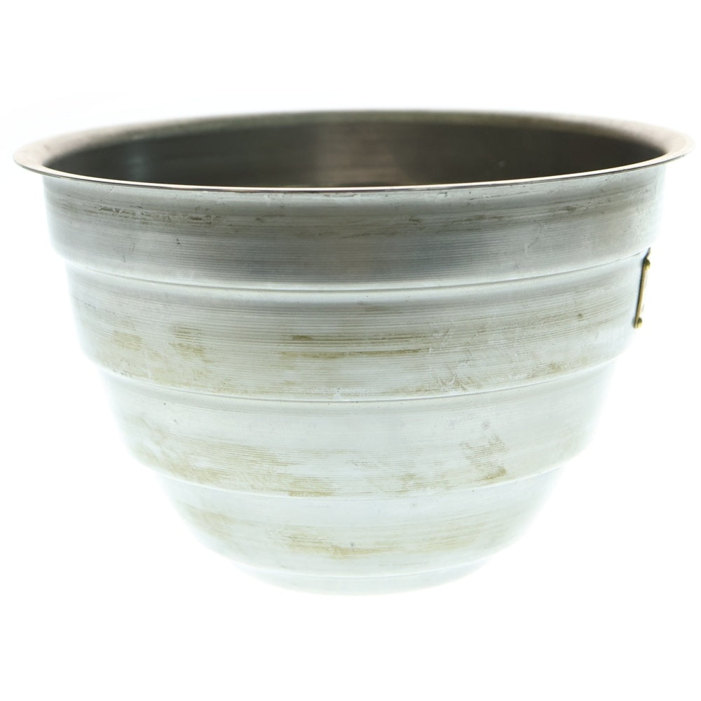 m&m(エムアンドエム) ×MASSES POT TYPE 4 - TERMIT STEEL / LARGE マシス ターミット 鉄鉢 ポット シルバー