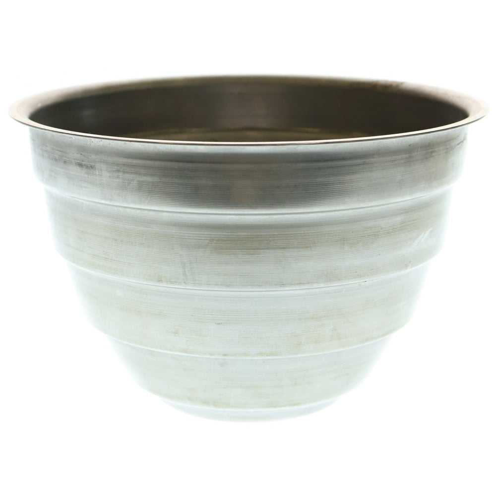 m&m(エムアンドエム) ×MASSES POT TYPE 4 - TERMIT STEEL / LARGE マシス ターミット 鉄鉢 ポット シルバー