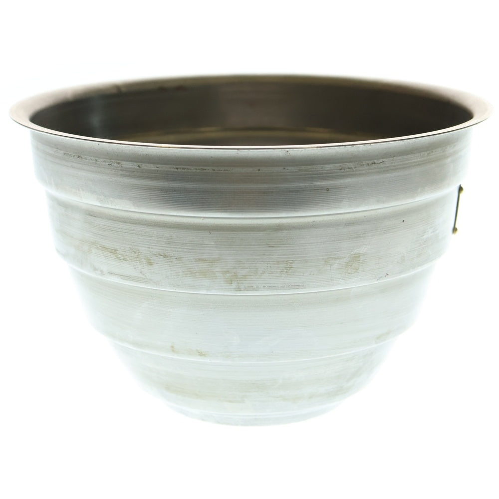 m&m(エムアンドエム) ×MASSES POT TYPE 4 - TERMIT STEEL / LARGE マシス ターミット 鉄鉢 ポット シルバー