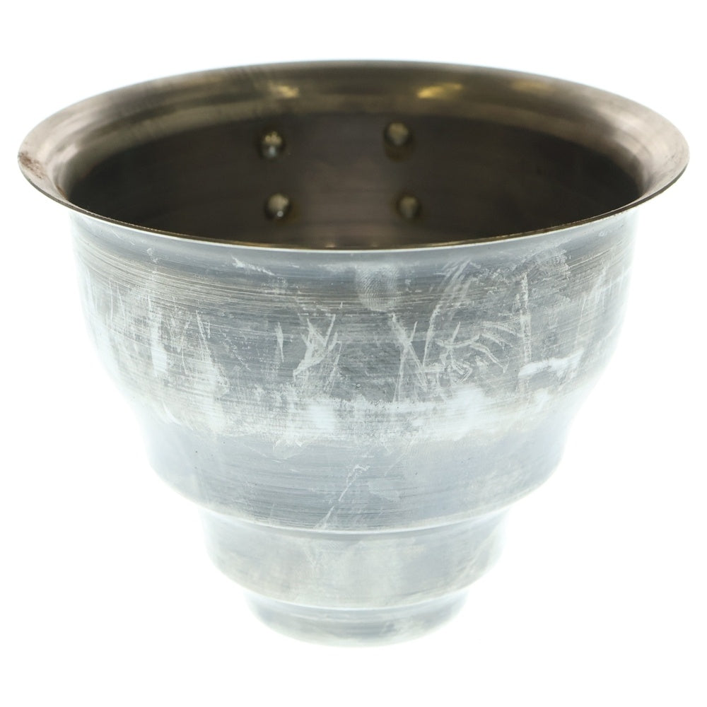 m&m(エムアンドエム) ×MASSES POT TYPE 5 - Conch STEEL / SMALL マシス コンク 鉄鉢 ポット シルバー