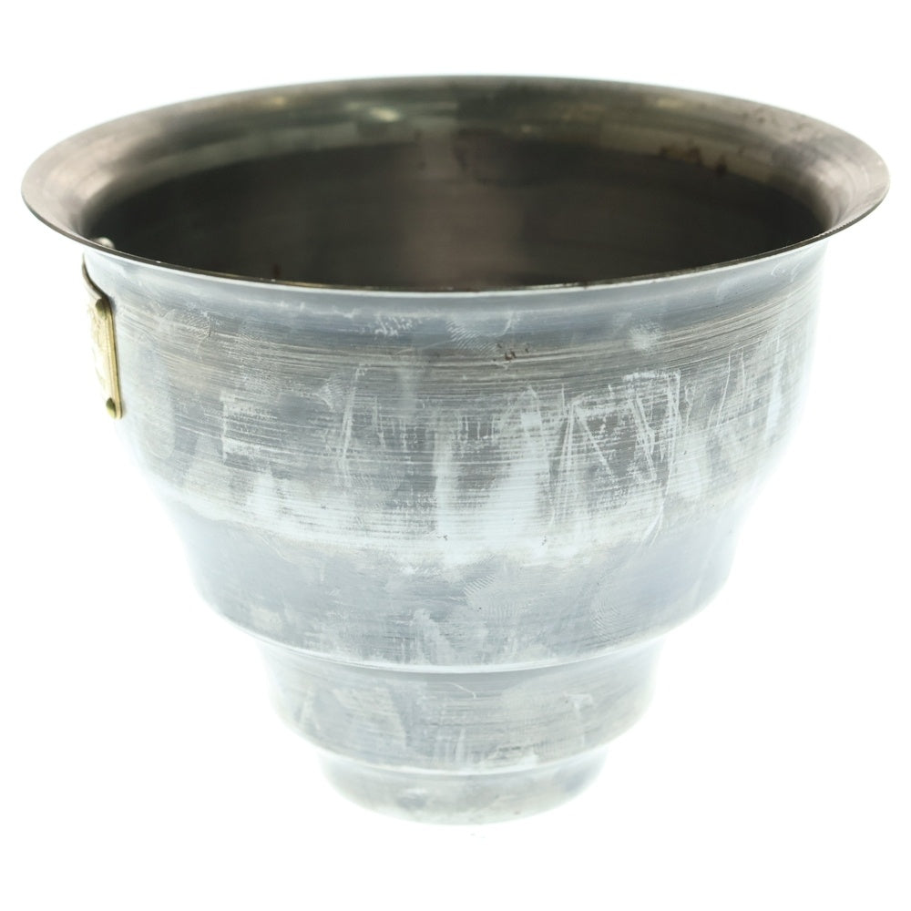 m&m(エムアンドエム) ×MASSES POT TYPE 5 - Conch STEEL / SMALL マシス コンク 鉄鉢 ポット シルバー