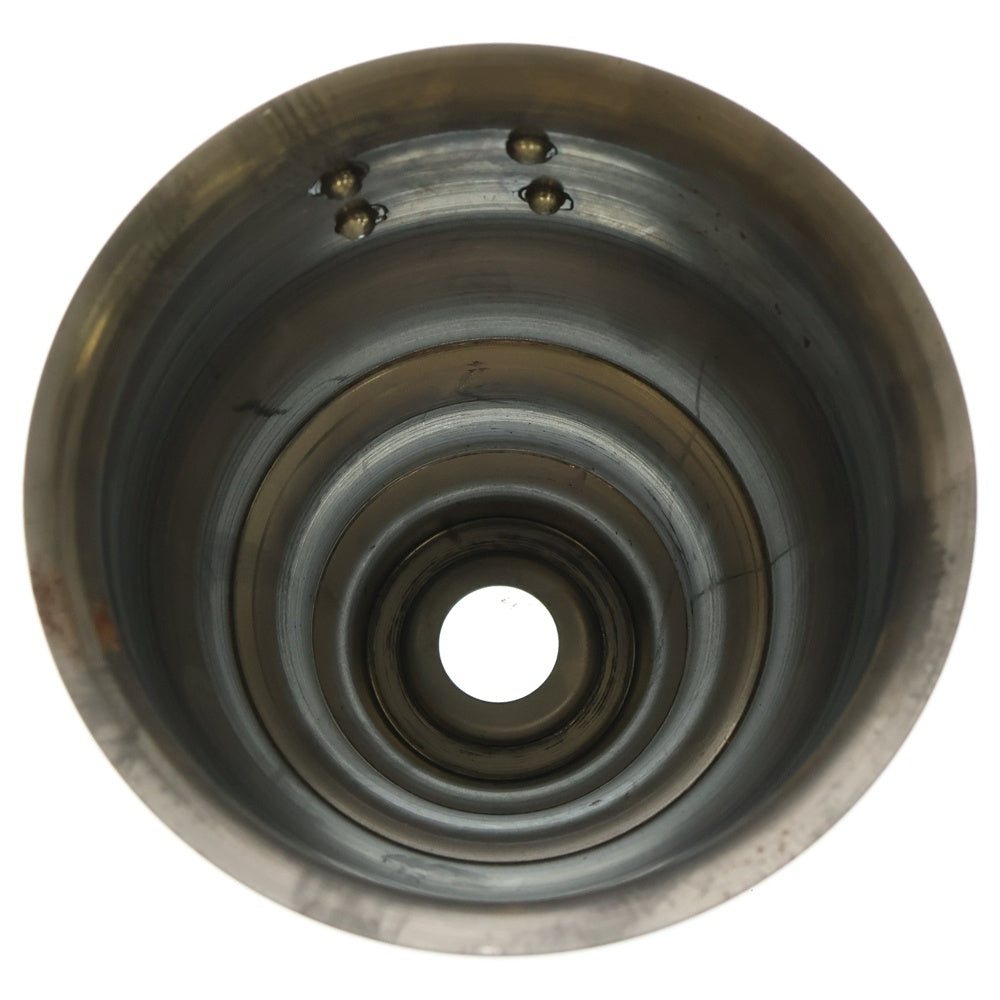 m&m(エムアンドエム) ×MASSES POT TYPE 5 - Conch STEEL / SMALL マシス コンク 鉄鉢 ポット シルバー