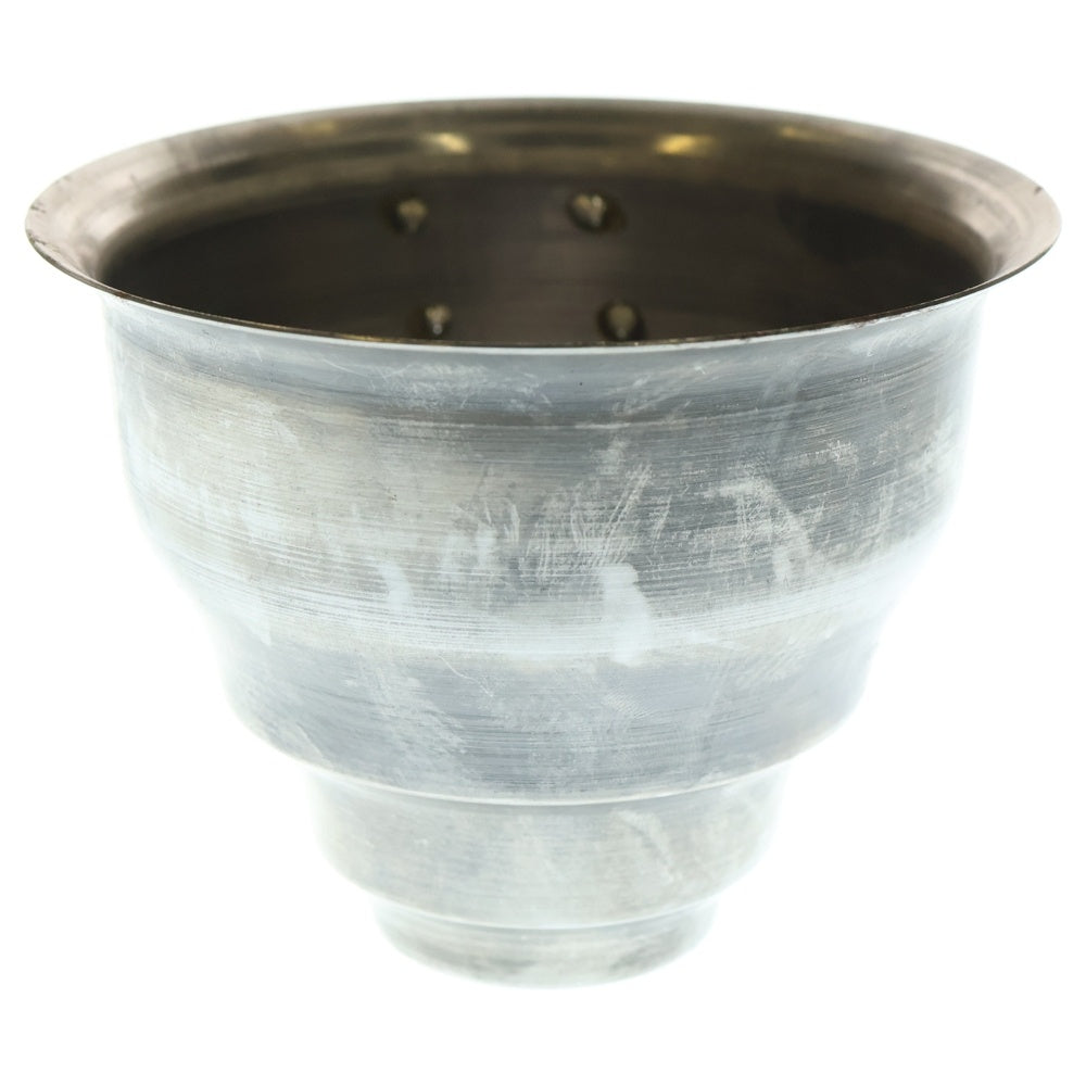 m&m(エムアンドエム) ×MASSES POT TYPE 5 - Conch STEEL / SMALL マシス コンク 鉄鉢 ポット シルバー