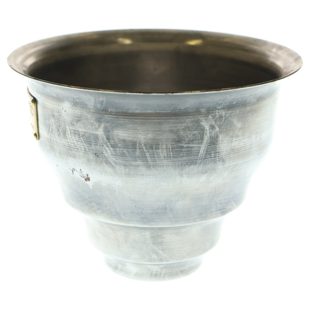 m&m(エムアンドエム) ×MASSES POT TYPE 5 - Conch STEEL / SMALL マシス コンク 鉄鉢 ポット シルバー