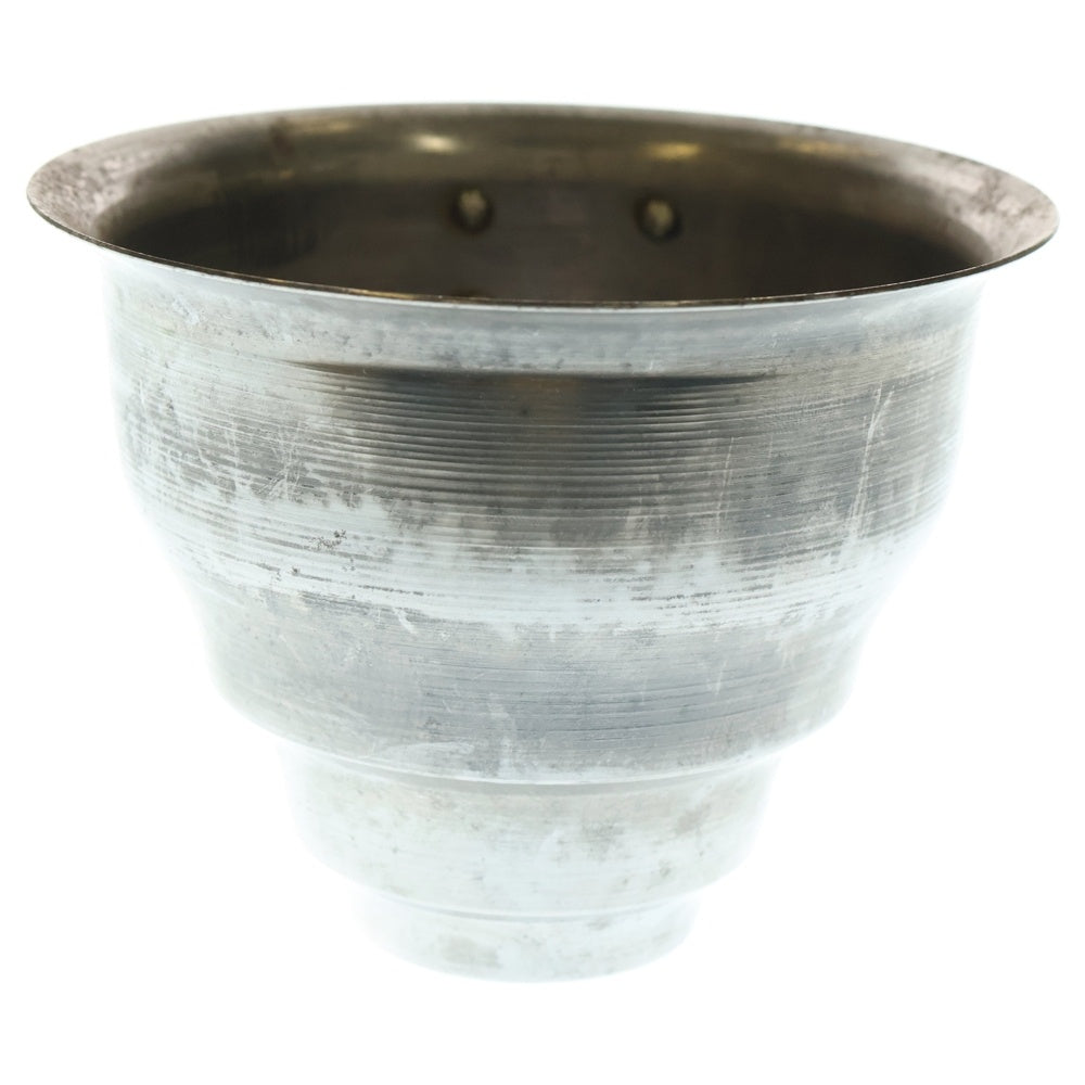 m&m(エムアンドエム) ×MASSES POT TYPE 5 - Conch STEEL / SMALL マシス コンク 鉄鉢 ポット シルバー