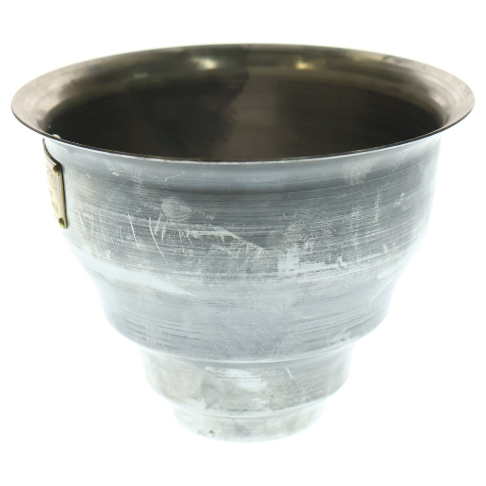 m&m(エムアンドエム) ×MASSES POT TYPE 5 - Conch STEEL / SMALL マシス コンク 鉄鉢 ポット シルバー