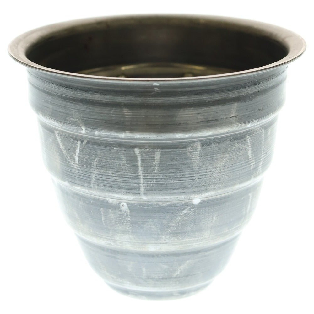 m&m(エムアンドエム) ×MASSES POT TYPE 1 - Chrysails STEEL / SMALL マシス クリサリス 鉄鉢 ポット シルバー