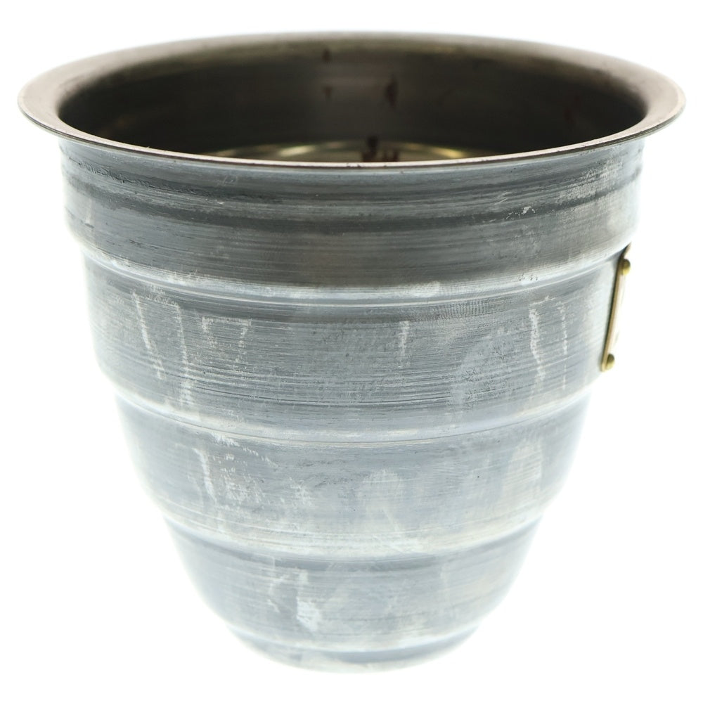 m&m(エムアンドエム) ×MASSES POT TYPE 1 - Chrysails STEEL / SMALL マシス クリサリス 鉄鉢 ポット シルバー