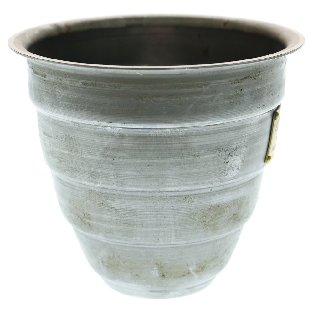 m&m(エムアンドエム) ×MASSES POT TYPE 1 - Chrysails STEEL / SMALL マシス クリサリス 鉄鉢 ポット シルバー