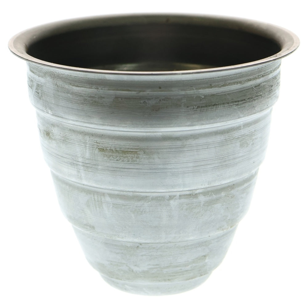 m&m(エムアンドエム) ×MASSES POT TYPE 1 - Chrysails STEEL / SMALL マシス クリサリス 鉄鉢 ポット シルバー