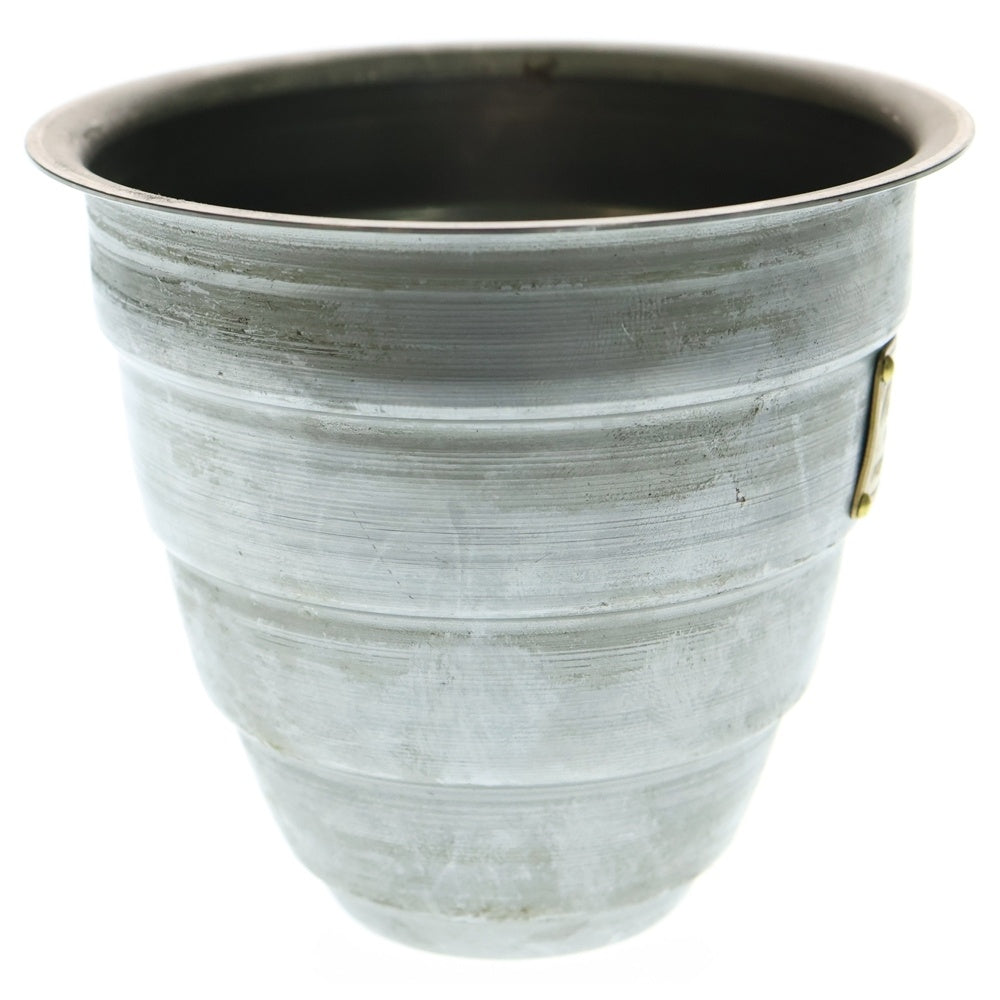 m&m(エムアンドエム) ×MASSES POT TYPE 1 - Chrysails STEEL / SMALL マシス クリサリス 鉄鉢 ポット シルバー