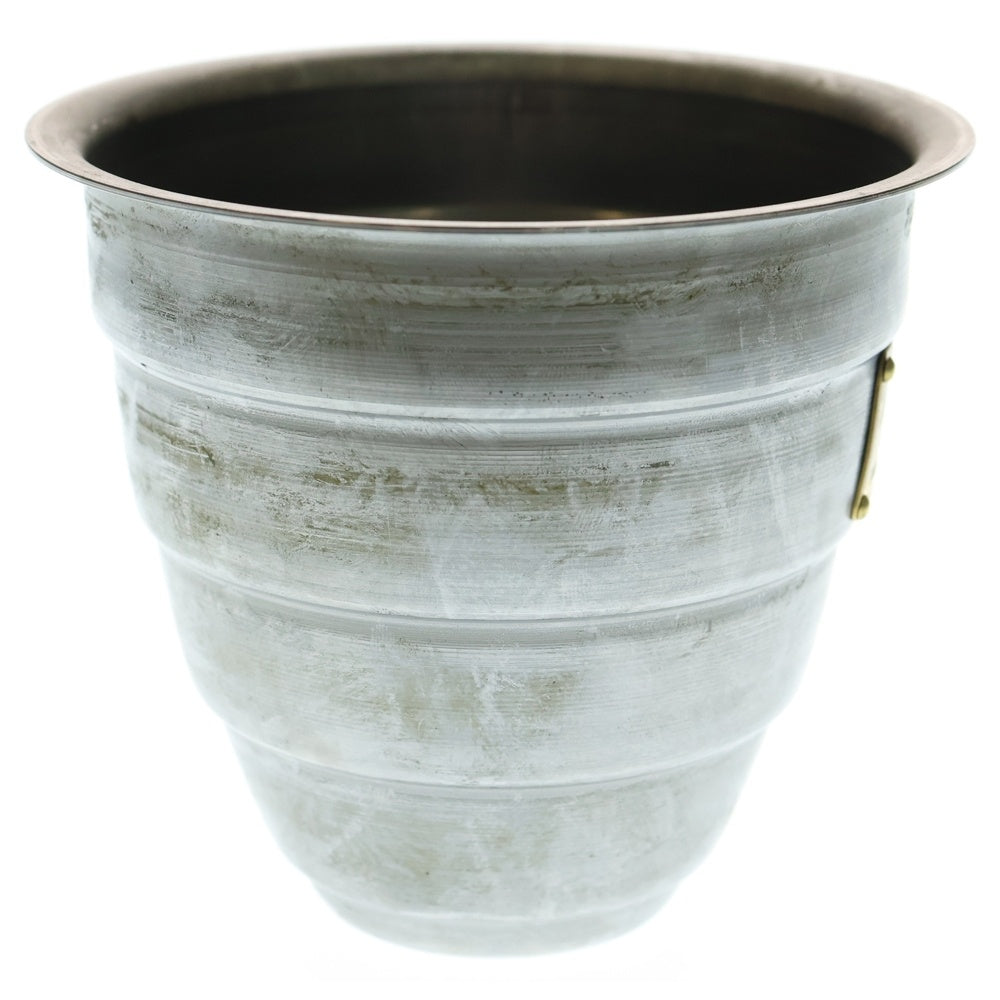 m&m(エムアンドエム) ×MASSES POT TYPE 1 - Chrysails STEEL / SMALL マシス クリサリス 鉄鉢 ポット シルバー