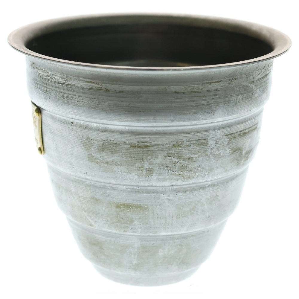 m&m(エムアンドエム) ×MASSES POT TYPE 1 - Chrysails STEEL / SMALL マシス クリサリス 鉄鉢 ポット シルバー