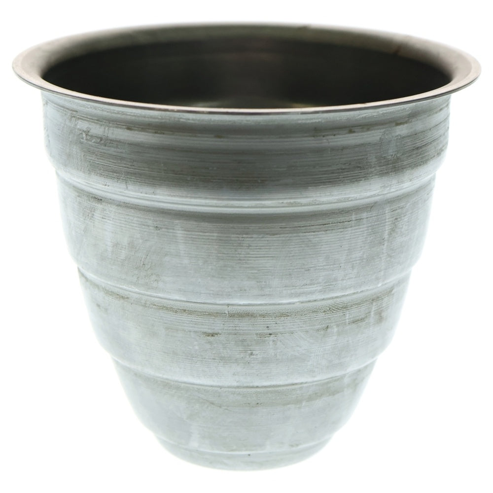 m&m(エムアンドエム) ×MASSES POT TYPE 1 - Chrysails STEEL / SMALL マシス クリサリス 鉄鉢 ポット シルバー