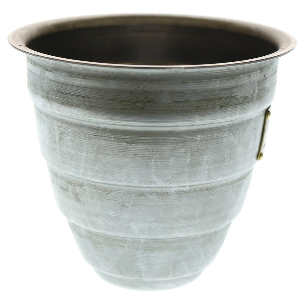 m&m(エムアンドエム) ×MASSES POT TYPE 1 - Chrysails STEEL / SMALL マシス クリサリス 鉄鉢 ポット シルバー