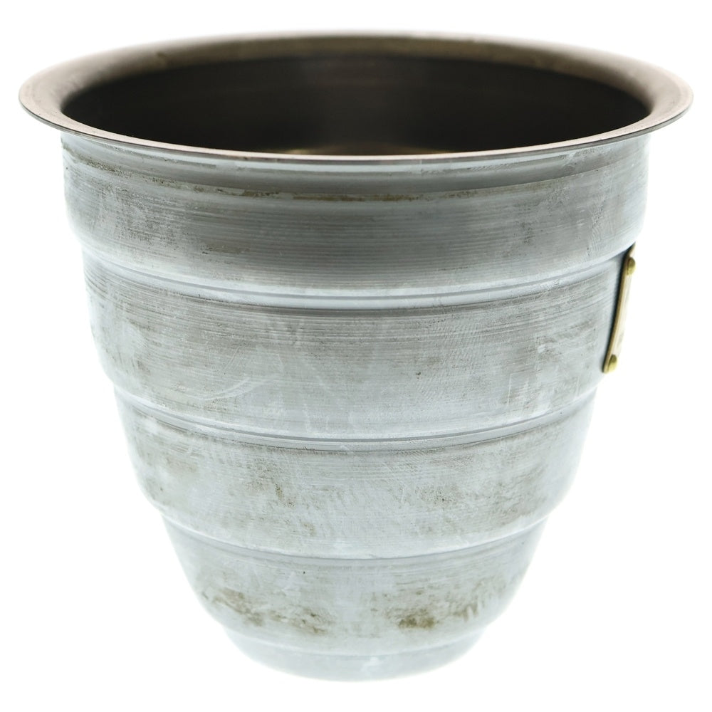 m&m(エムアンドエム) ×MASSES POT TYPE 1 - Chrysails STEEL / SMALL マシス クリサリス 鉄鉢 ポット シルバー