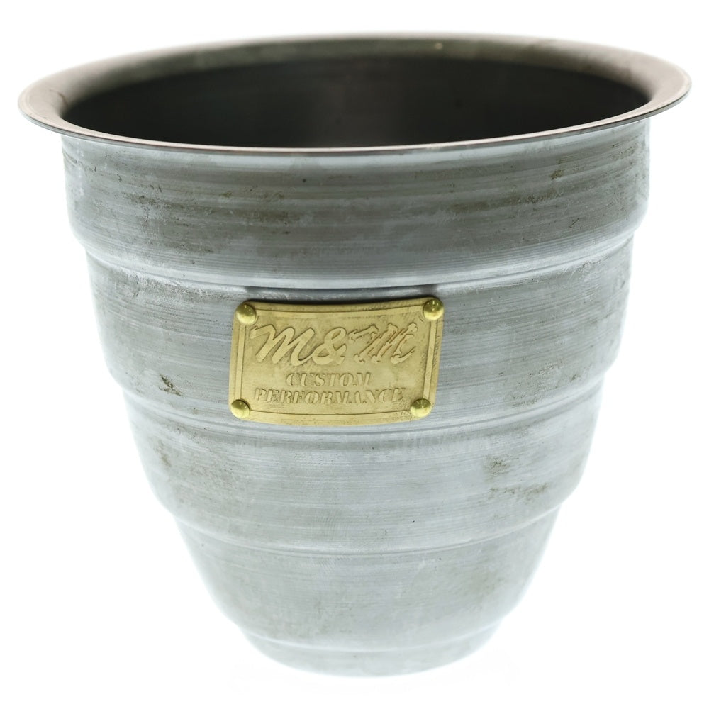 m&m(エムアンドエム) ×MASSES POT TYPE 1 - Chrysails STEEL / SMALL マシス クリサリス 鉄鉢 ポット シルバー