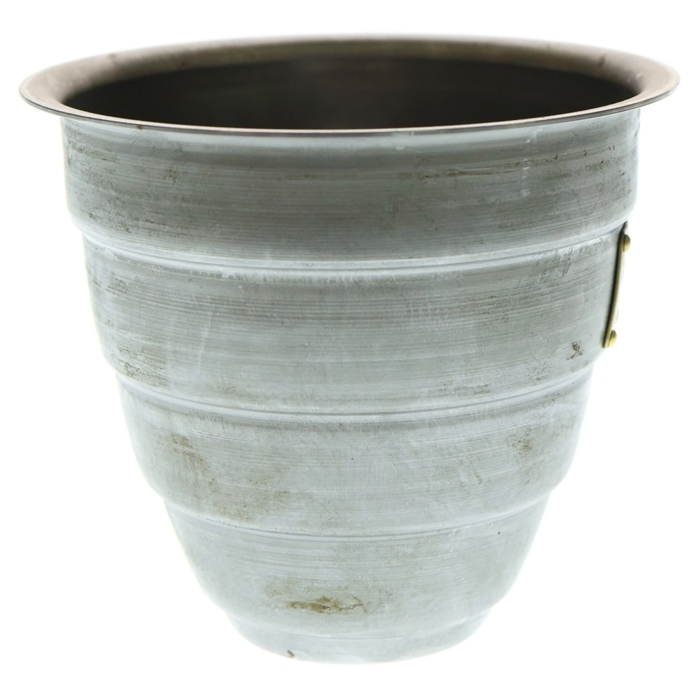 m&m(エムアンドエム) ×MASSES POT TYPE 1 - Chrysails STEEL / SMALL マシス クリサリス 鉄鉢 ポット シルバー