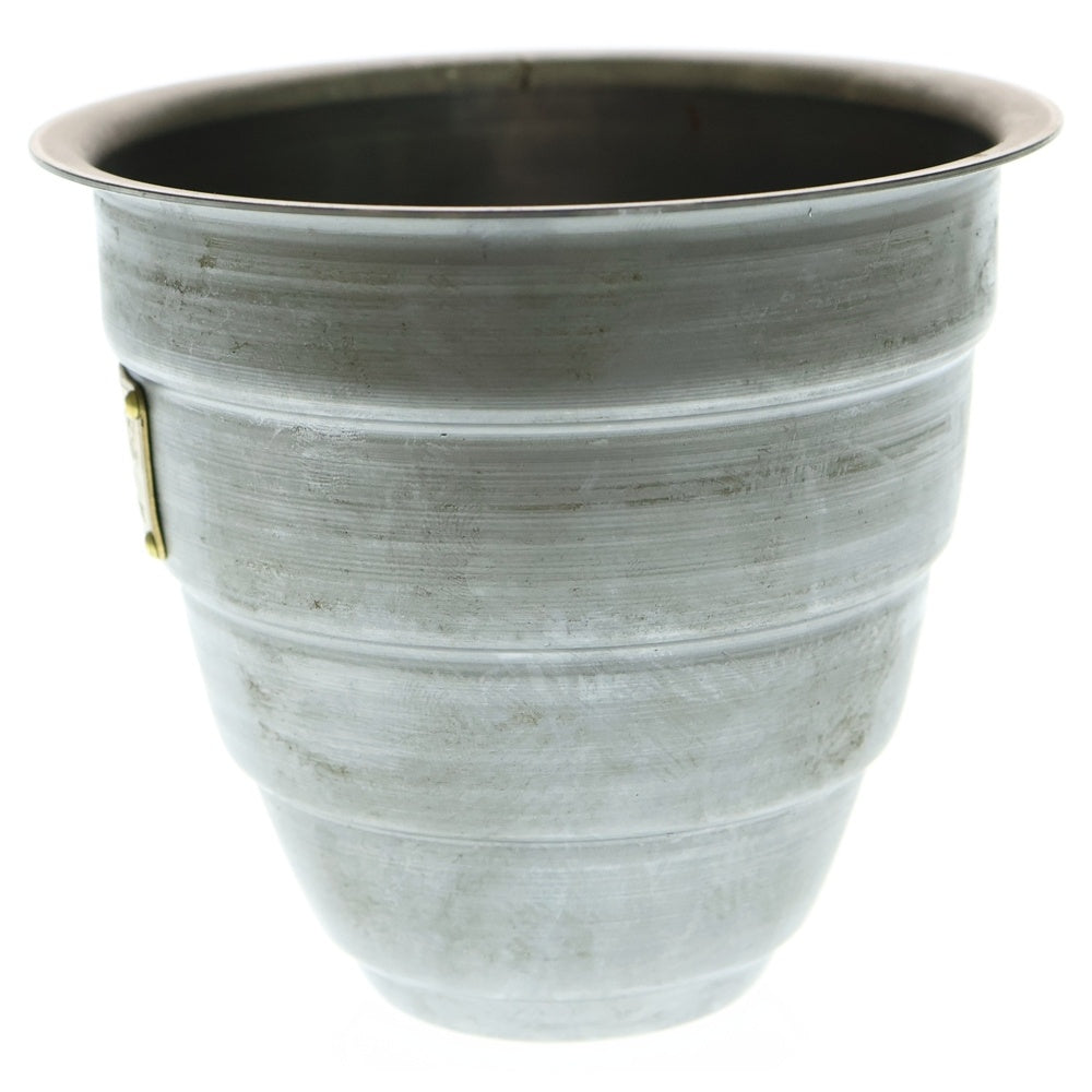 m&m(エムアンドエム) ×MASSES POT TYPE 1 - Chrysails STEEL / SMALL マシス クリサリス 鉄鉢 ポット シルバー