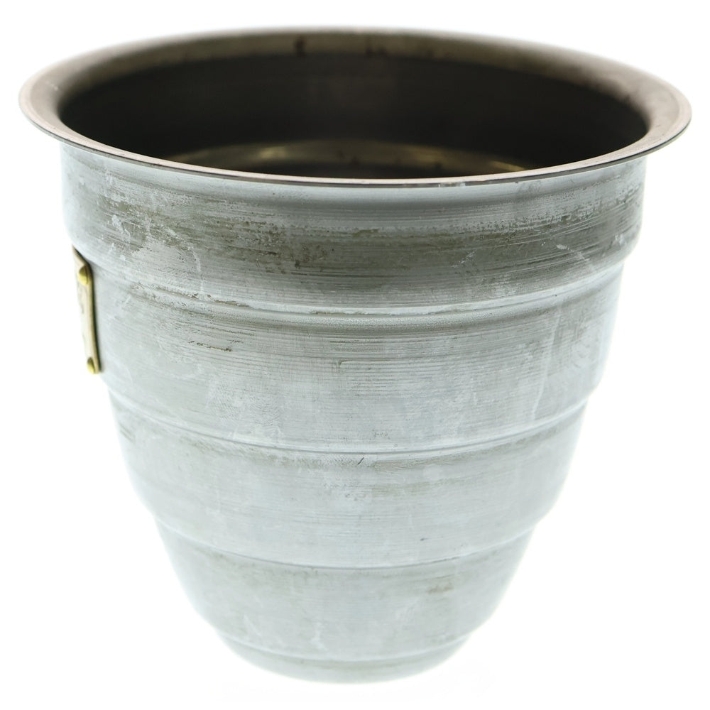 m&m(エムアンドエム) ×MASSES POT TYPE 1 - Chrysails STEEL / SMALL マシス クリサリス 鉄鉢 ポット シルバー