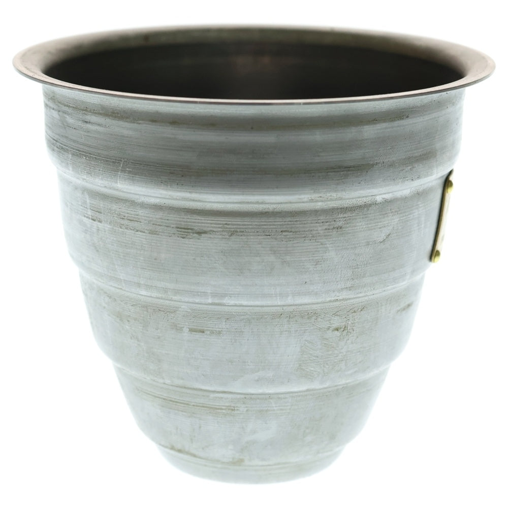 m&m(エムアンドエム) ×MASSES POT TYPE 1 - Chrysails STEEL / SMALL マシス クリサリス 鉄鉢 ポット シルバー