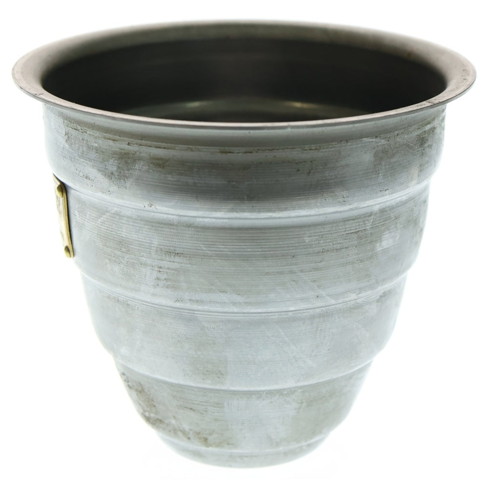 m&m(エムアンドエム) ×MASSES POT TYPE 1 - Chrysails STEEL / SMALL マシス クリサリス 鉄鉢 ポット シルバー