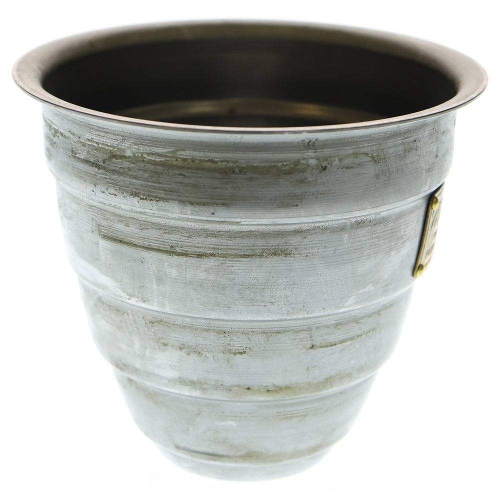 m&m(エムアンドエム) ×MASSES POT TYPE 1 - Chrysails STEEL / SMALL マシス クリサリス 鉄鉢 ポット シルバー