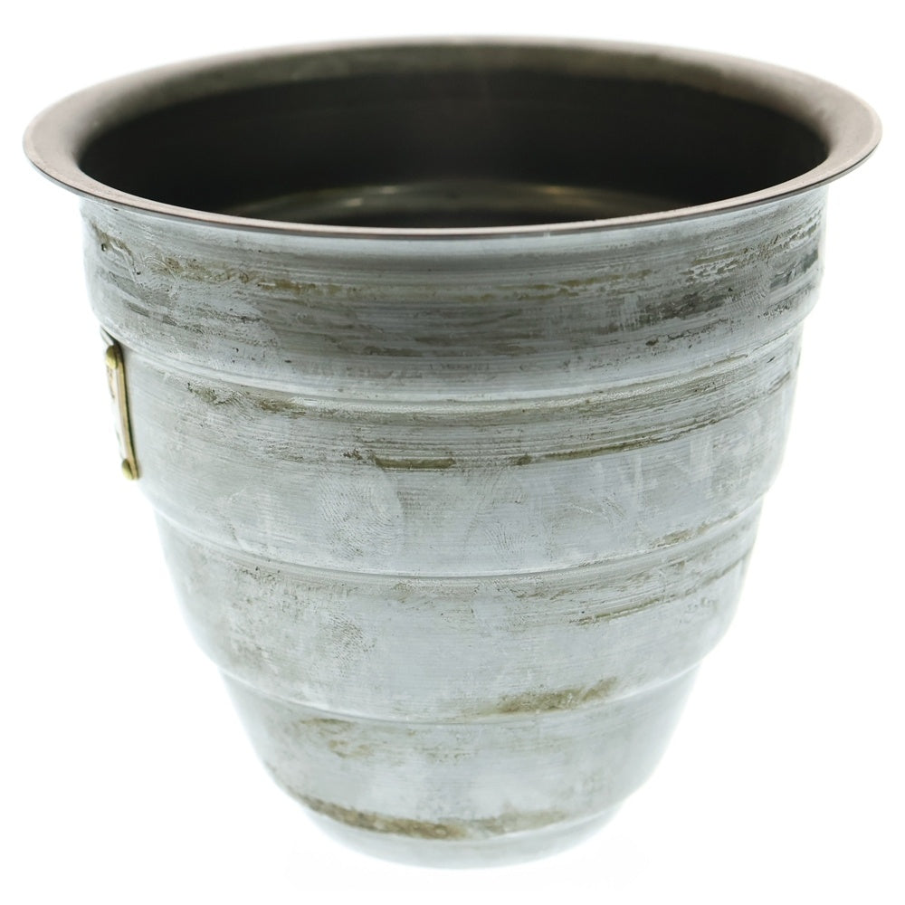 m&m(エムアンドエム) ×MASSES POT TYPE 1 - Chrysails STEEL / SMALL マシス クリサリス 鉄鉢 ポット シルバー