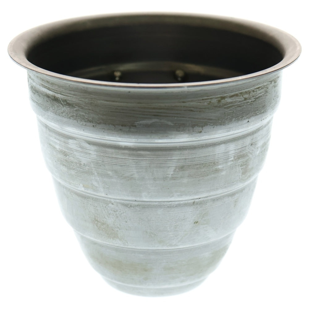 m&m(エムアンドエム) ×MASSES POT TYPE 1 - Chrysails STEEL / SMALL マシス クリサリス 鉄鉢 ポット シルバー