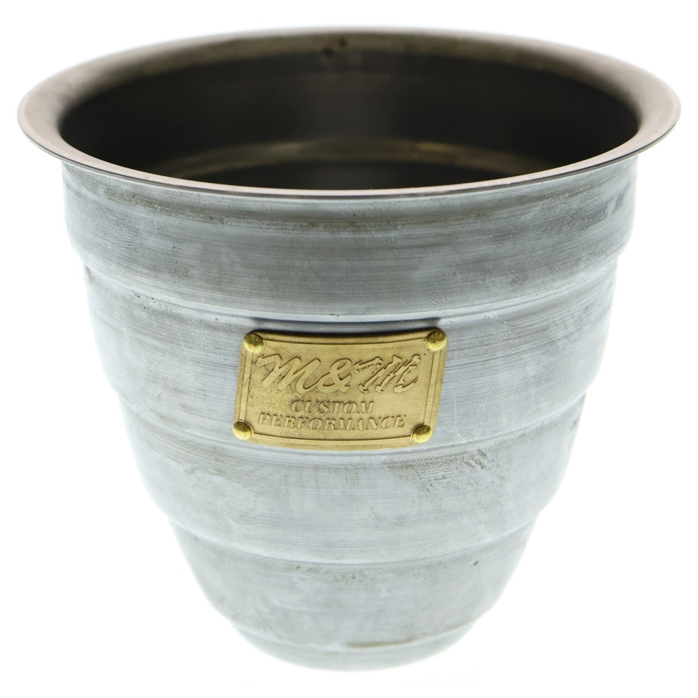 m&m(エムアンドエム) ×MASSES POT TYPE 1 - Chrysails STEEL / SMALL マシス クリサリス 鉄鉢 ポット シルバー