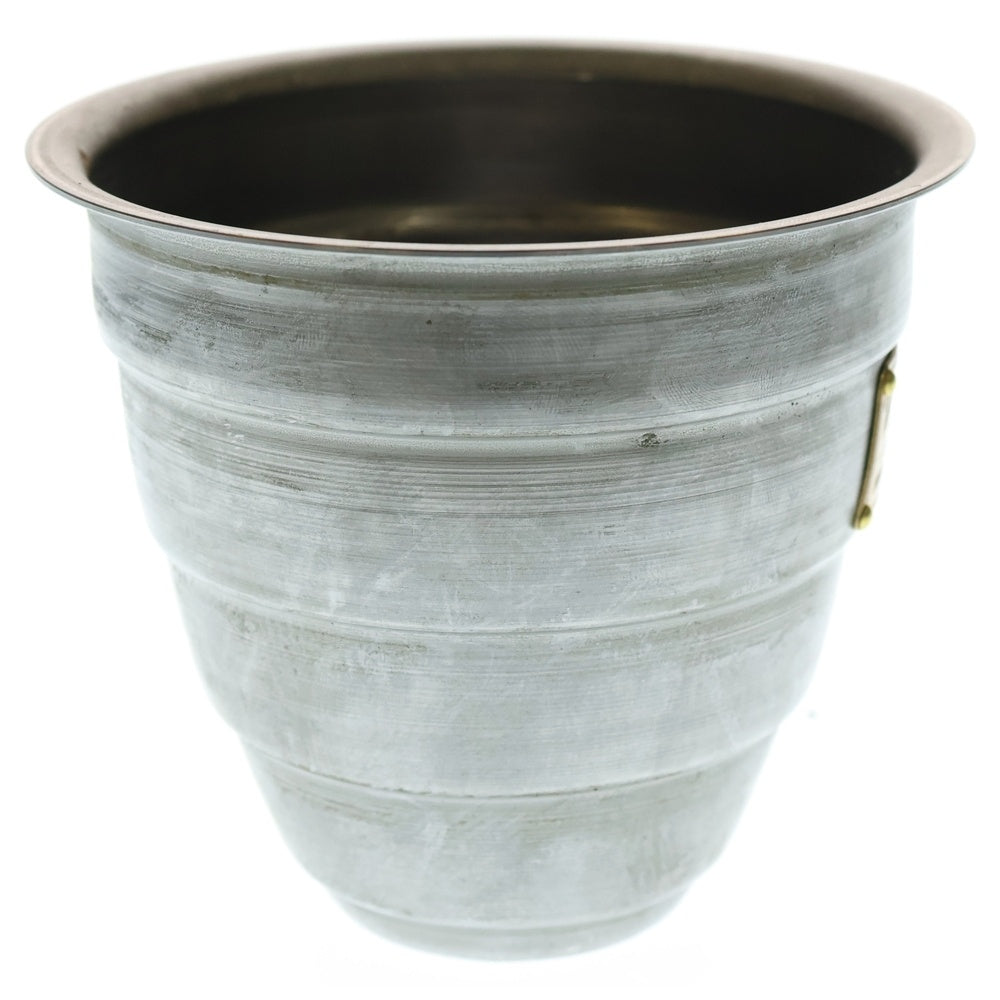 m&m(エムアンドエム) ×MASSES POT TYPE 1 - Chrysails STEEL / SMALL マシス クリサリス 鉄鉢 ポット シルバー