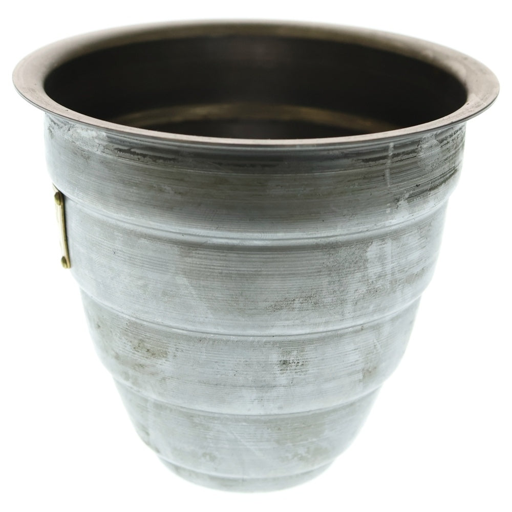 m&m(エムアンドエム) ×MASSES POT TYPE 1 - Chrysails STEEL / SMALL マシス クリサリス 鉄鉢 ポット シルバー