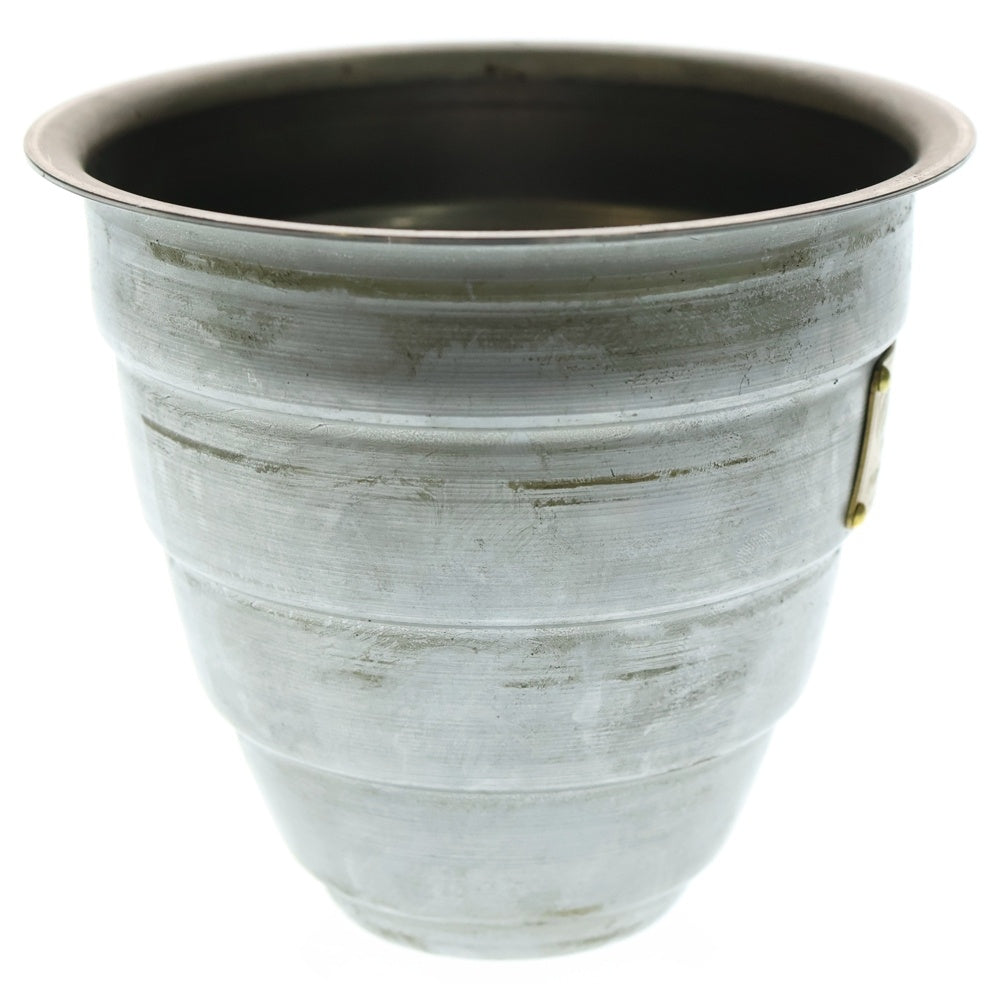 m&m(エムアンドエム) ×MASSES POT TYPE 1 - Chrysails STEEL / SMALL マシス クリサリス 鉄鉢 ポット シルバー