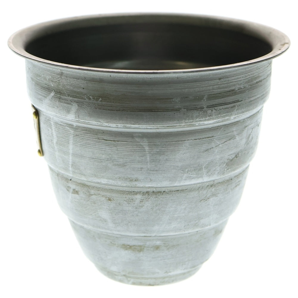 m&m(エムアンドエム) ×MASSES POT TYPE 1 - Chrysails STEEL / SMALL マシス クリサリス 鉄鉢 ポット シルバー