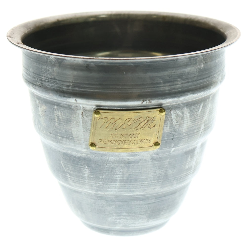 m&m(エムアンドエム) ×MASSES POT TYPE 1 - Chrysails STEEL / SMALL マシス クリサリス 鉄鉢 ポット シルバー