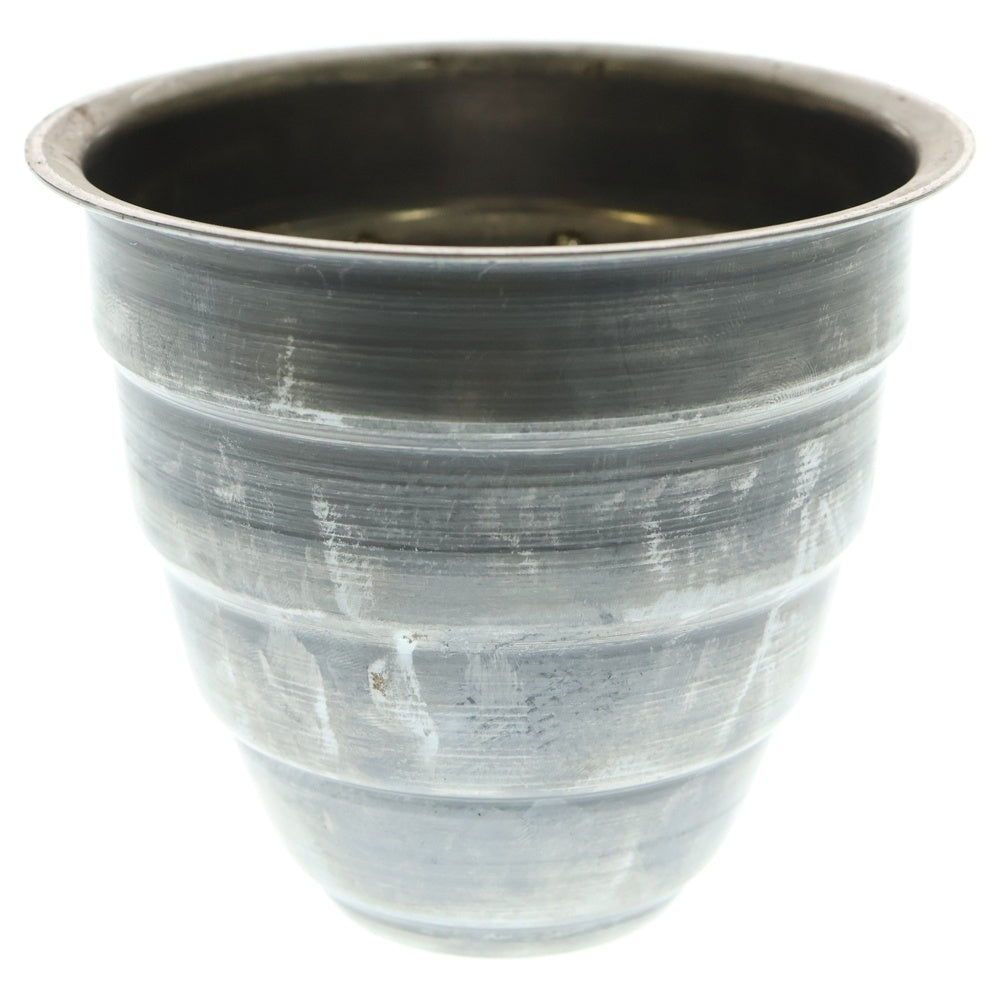 m&m(エムアンドエム) ×MASSES POT TYPE 1 - Chrysails STEEL / SMALL マシス クリサリス 鉄鉢 ポット シルバー