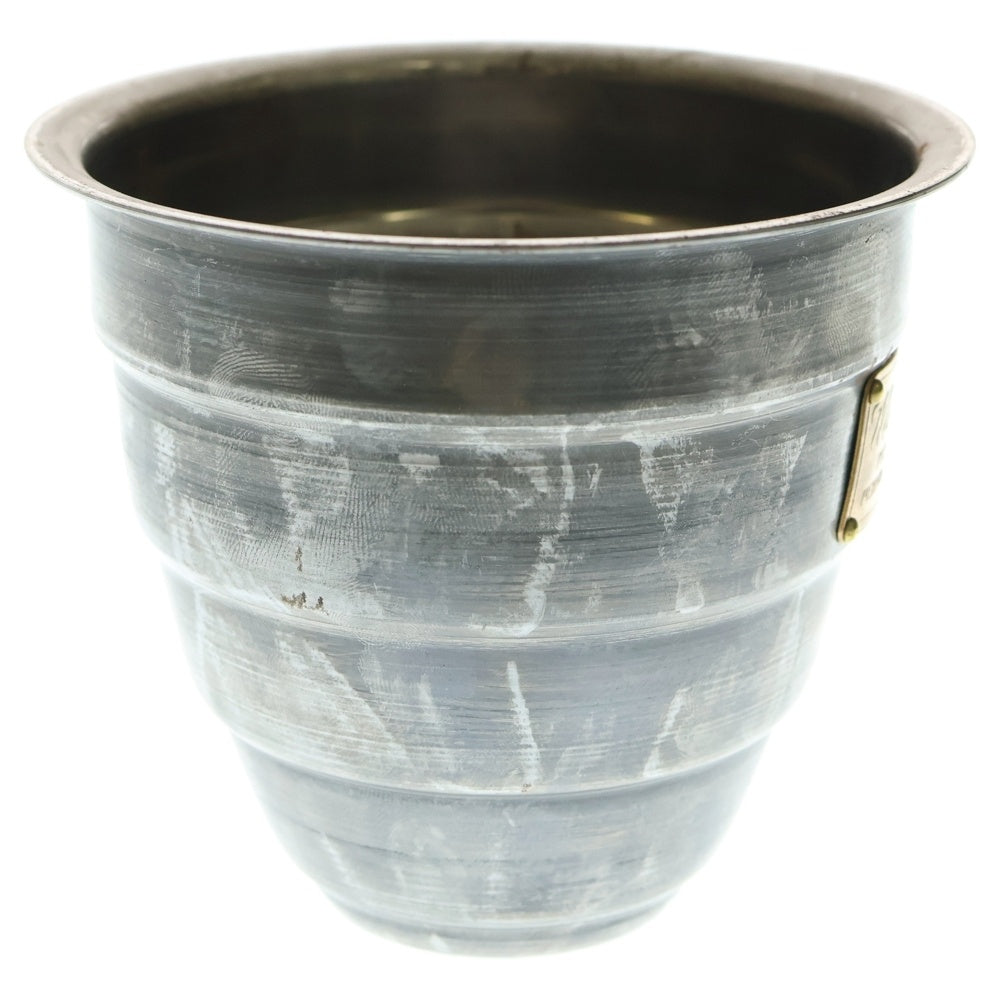 m&m(エムアンドエム) ×MASSES POT TYPE 1 - Chrysails STEEL / SMALL マシス クリサリス 鉄鉢 ポット シルバー