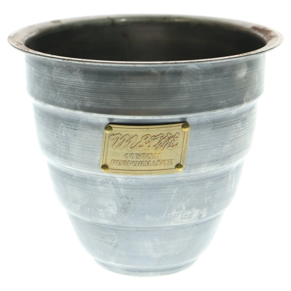 m&m(エムアンドエム) ×MASSES POT TYPE 1 - Chrysails STEEL / SMALL マシス クリサリス 鉄鉢 ポット シルバー