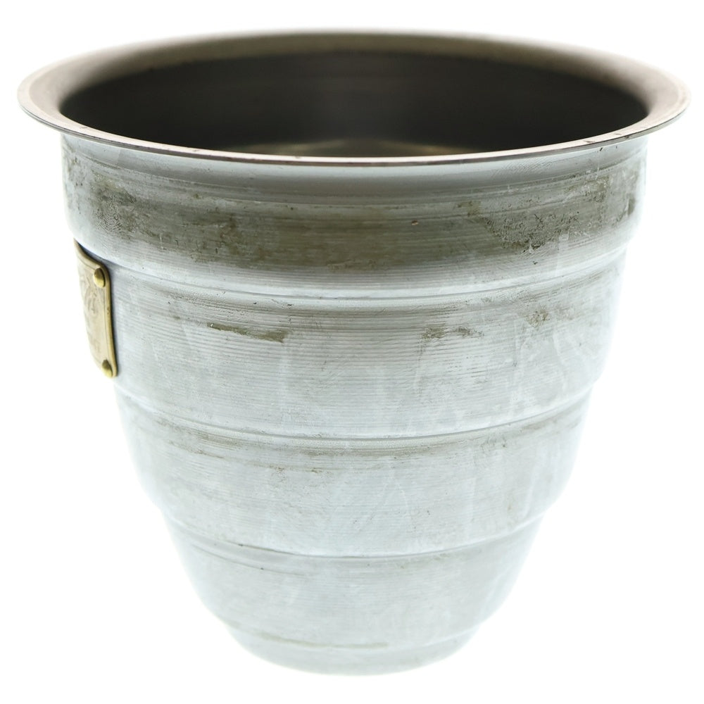 m&m(エムアンドエム) ×MASSES POT TYPE 1 - Chrysails STEEL / SMALL マシス クリサリス 鉄鉢 ポット シルバー