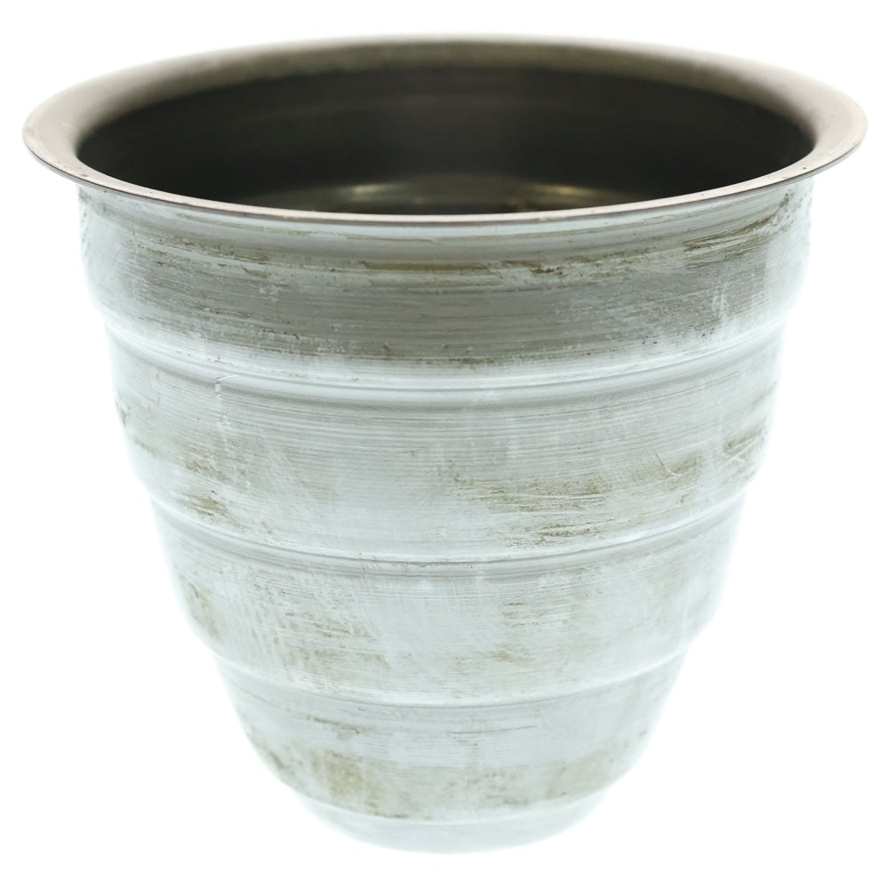 m&m(エムアンドエム) ×MASSES POT TYPE 1 - Chrysails STEEL / SMALL マシス クリサリス 鉄鉢 ポット シルバー