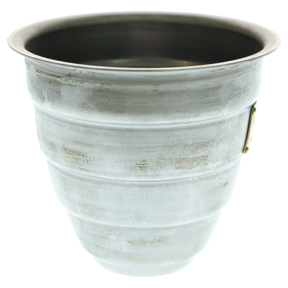 m&m(エムアンドエム) ×MASSES POT TYPE 1 - Chrysails STEEL / SMALL マシス クリサリス 鉄鉢 ポット シルバー