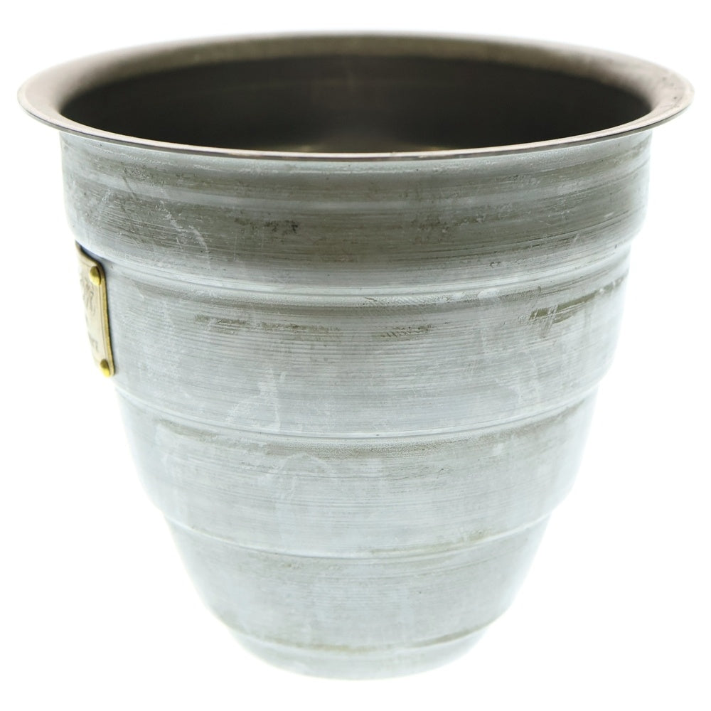 m&m(エムアンドエム) ×MASSES POT TYPE 1 - Chrysails STEEL / SMALL マシス クリサリス 鉄鉢 ポット シルバー