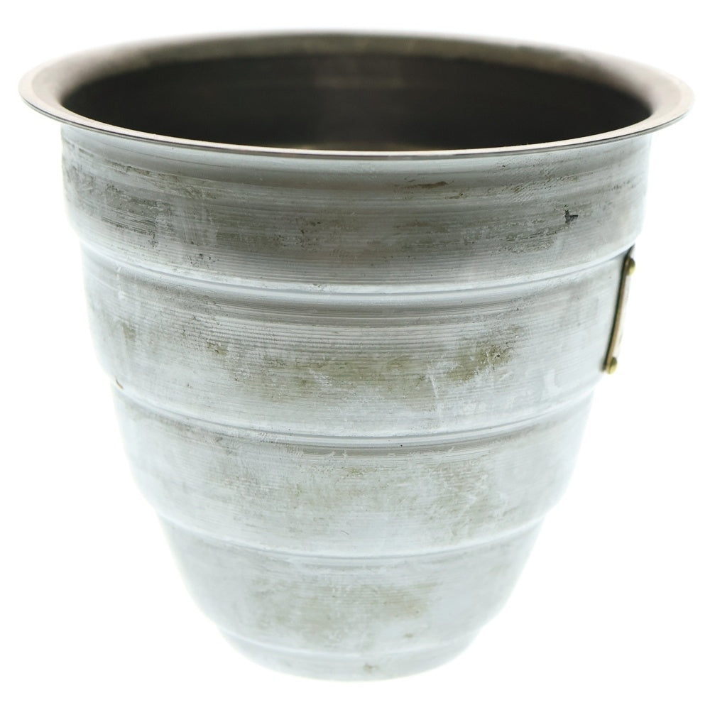 m&m(エムアンドエム) ×MASSES POT TYPE 1 - Chrysails STEEL / SMALL マシス クリサリス 鉄鉢 ポット シルバー