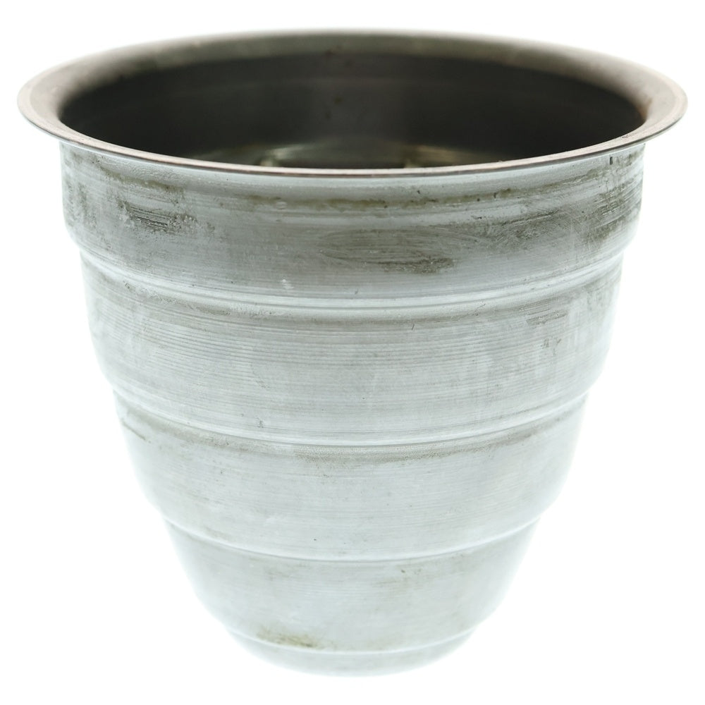 m&m(エムアンドエム) ×MASSES POT TYPE 1 - Chrysails STEEL / SMALL マシス クリサリス 鉄鉢 ポット シルバー